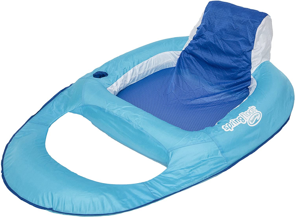 Sezlong Plutitor SwimWays cu Spătar și Suport Pahare - imagine 2