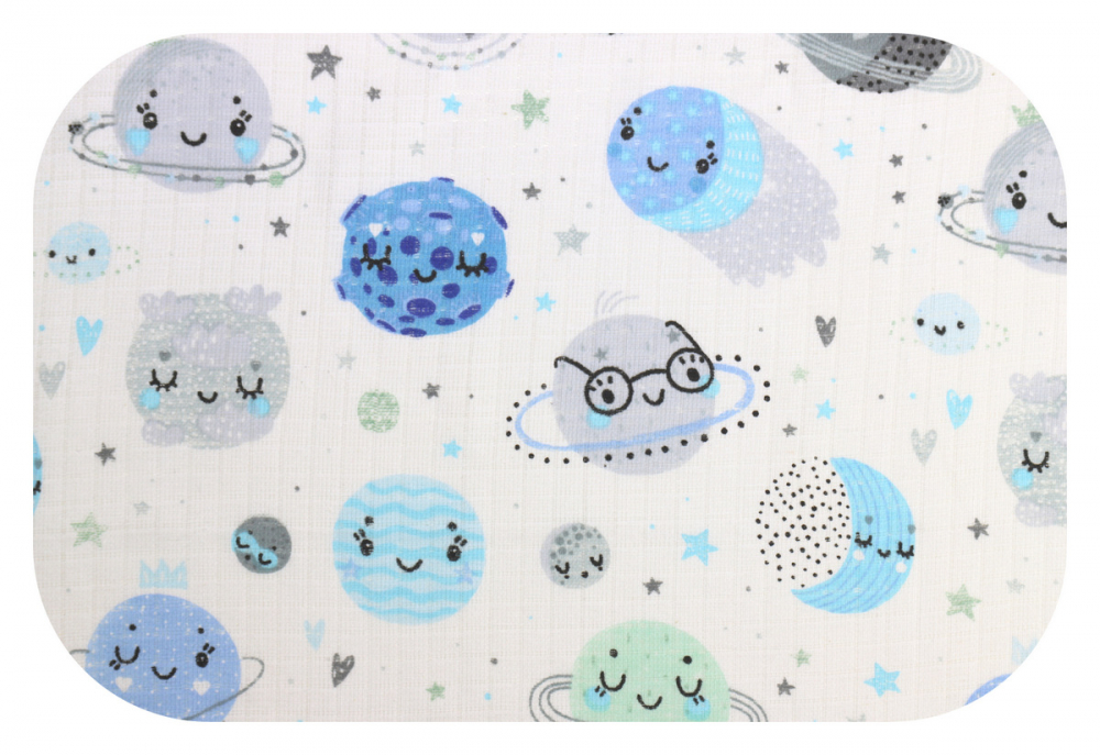 Scutec Muselina Tetra Egakids 70x80 cm Blue Galaxy - imagine 2