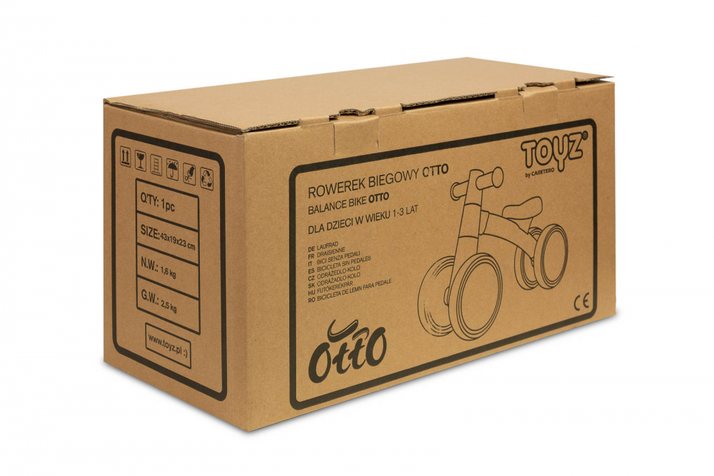 Toyz Otto Pink - Ride-On echilibru 1-3 ani