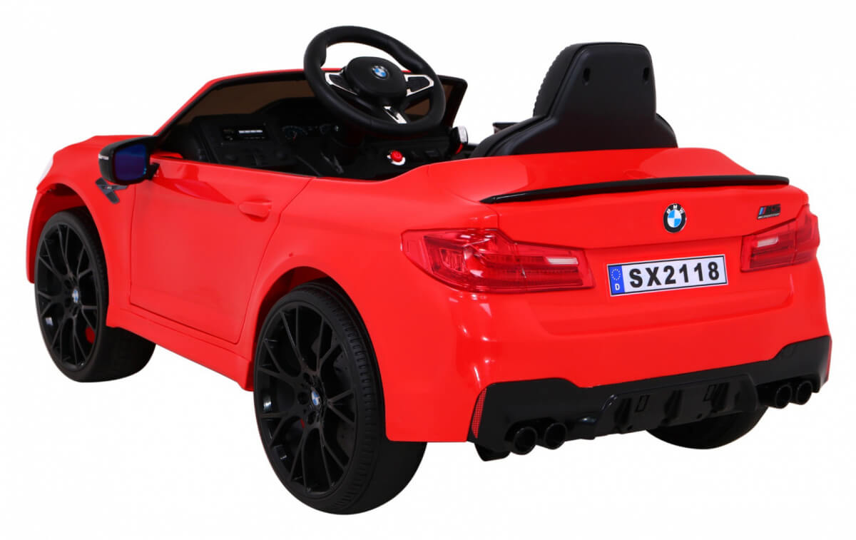 Masinuta Electrica BMW M5 F90 12V Rosu, 2-7 Ani - imagine 3