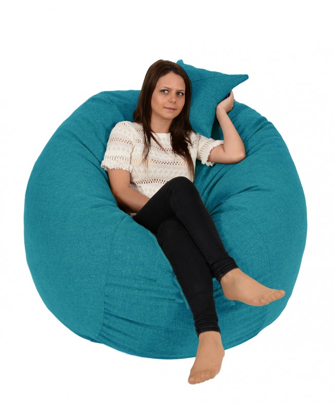 Set Fotoliu Puf King Size Pufrelax | Confort Blue Sky