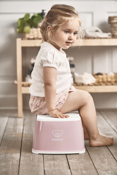 BabyBjorn Step Stool Powder Pink Anti-alunecare