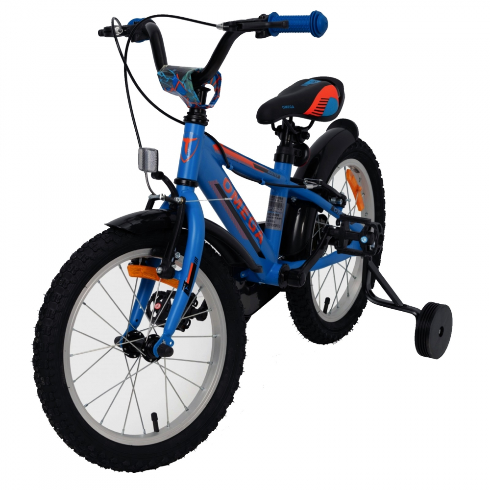 Bicicleta Omega Master 16 inch Albastru, 4-6 Ani