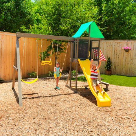 Complex de joaca din lemn Newport Kidkraft - imagine 3