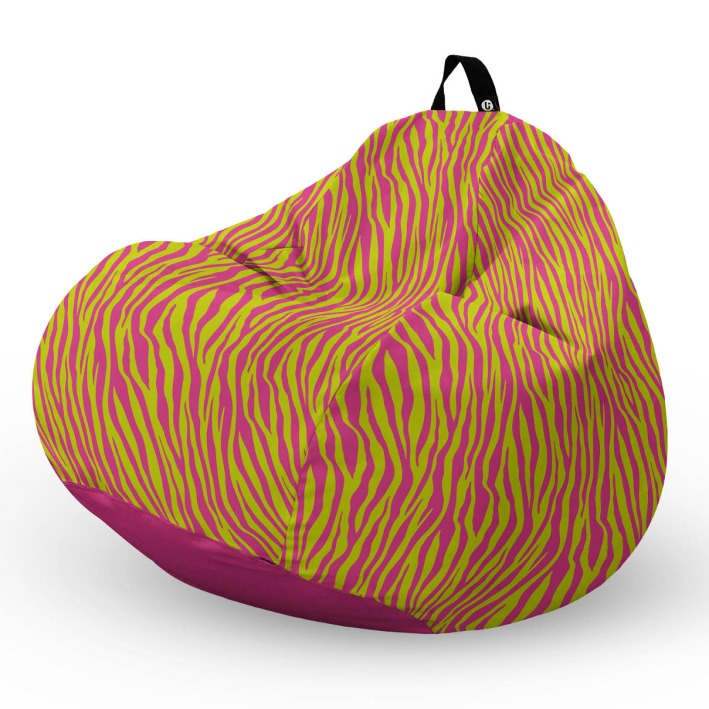 Fotoliu Puf XL Zebra Pink Updeco - imagine 5