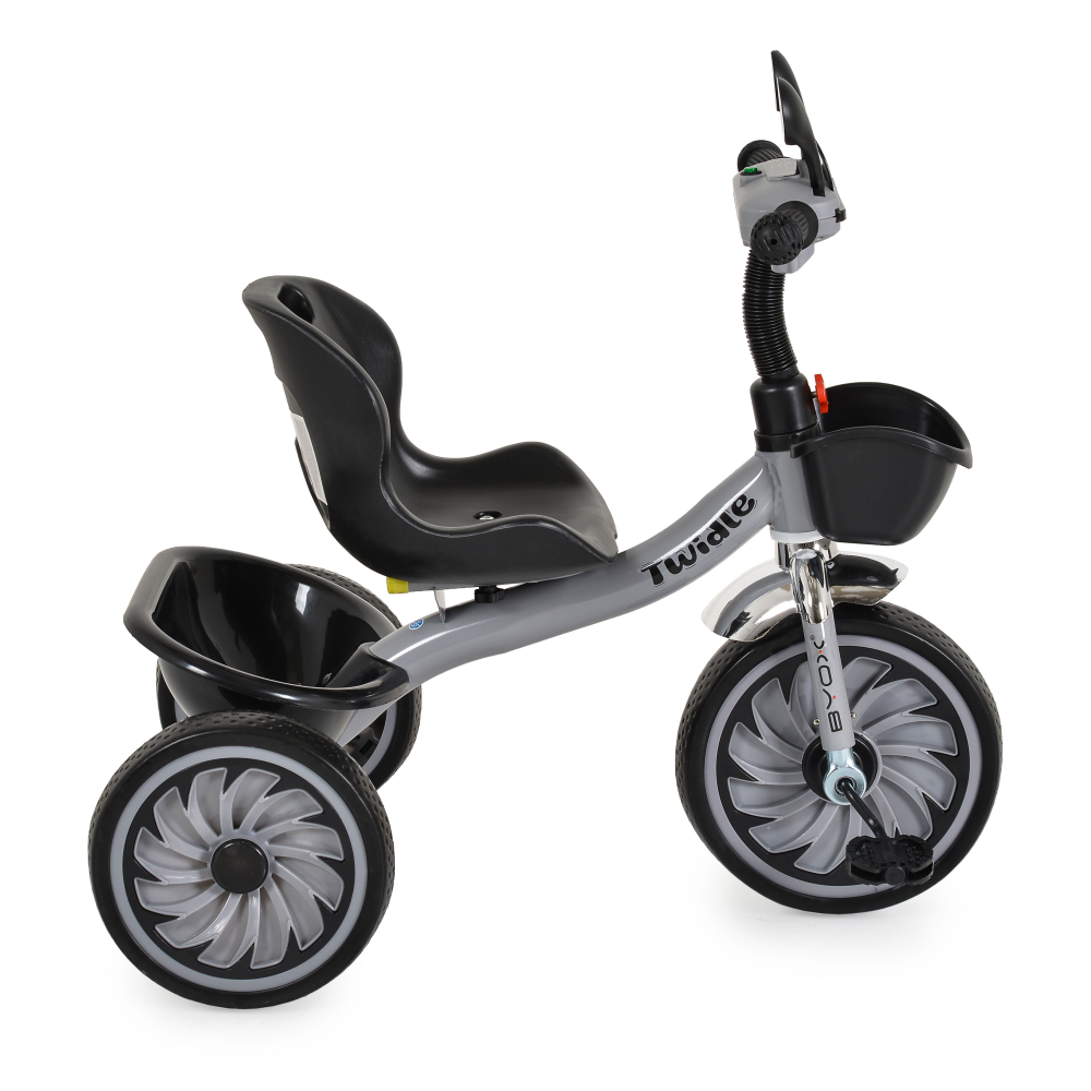 Tricicleta Byox Twidle Grey cu lumini și muzică - imagine 2