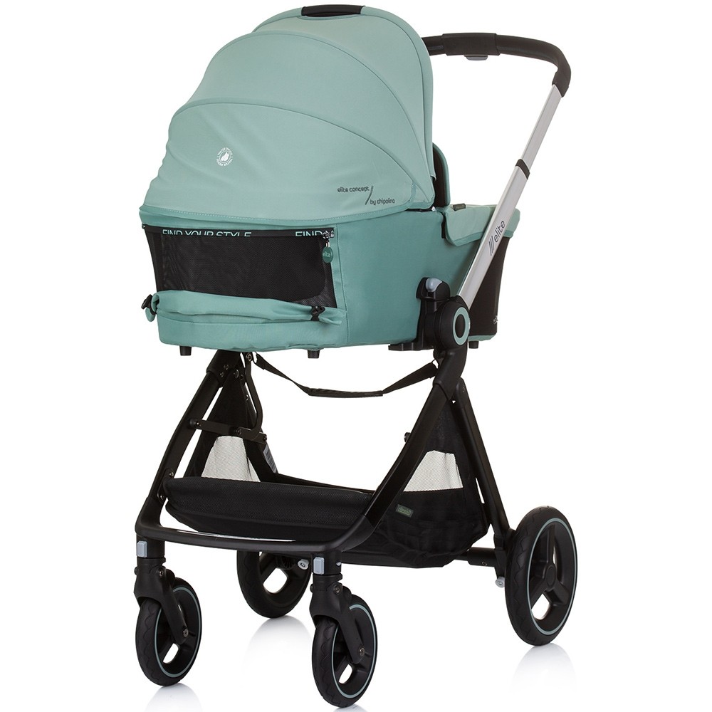Carucior Chipolino Elite 3 in 1 Pastel Green i-Size
