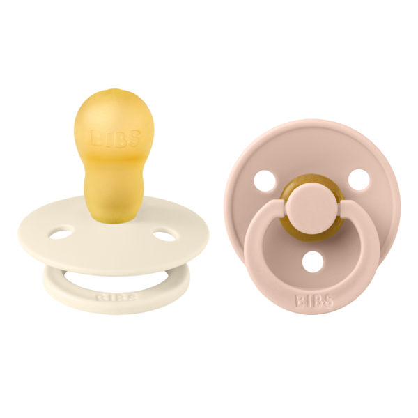 Set 2 Suzete Bibs Colour Latex Rotunde + IvoryBlush - imagine 4