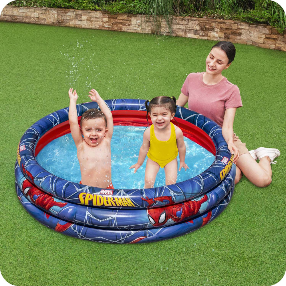 Piscina Gonflabila Bestway Spider-Man 122x30 cm - imagine 2