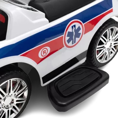 Mașinuță de Împins R-Sport J7 Alb cu Protecție - imagine 3