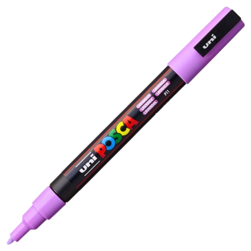 Marker Posca PC-3M Vopsea Apă, Var Lavanda