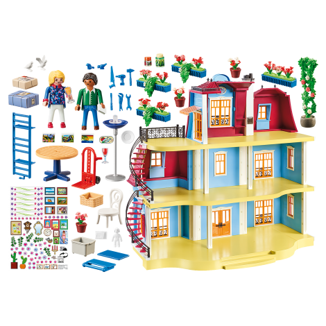 Casa mare de papusi Playmobil 70205, Sonerie Functionala - imagine 2