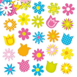 Floricele Spuma Autoadezive Baker Ross - Set 120 Buc
