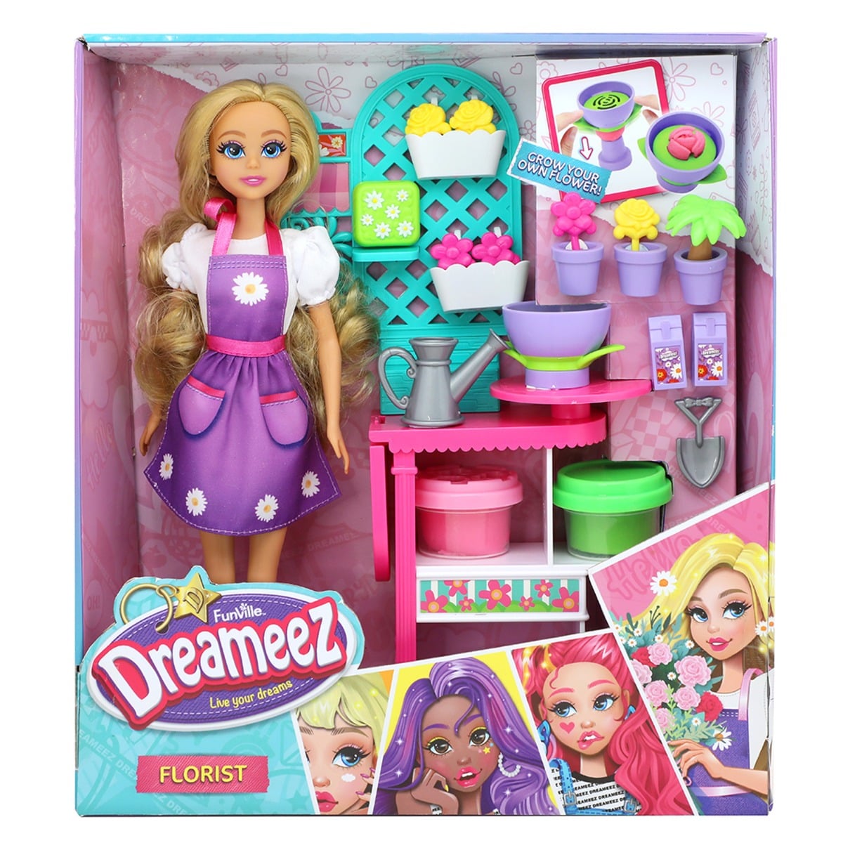 Set Papusa Florist Dreameez cu Accesorii Gradina
