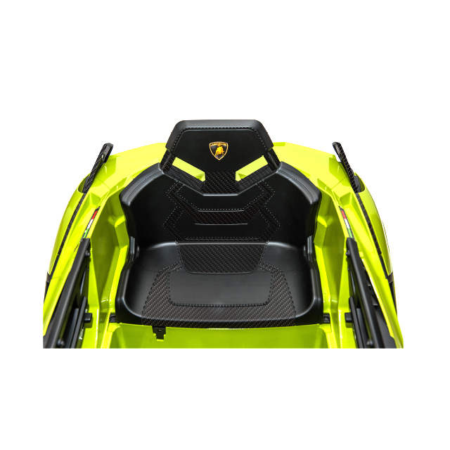 Masinuta Electrica Lamborghini Sian Verde, 70W, Scaun Piele - imagine 7