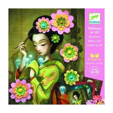 Set Portrete Flori Djeco | Artă 3D Creativă - imagine 2
