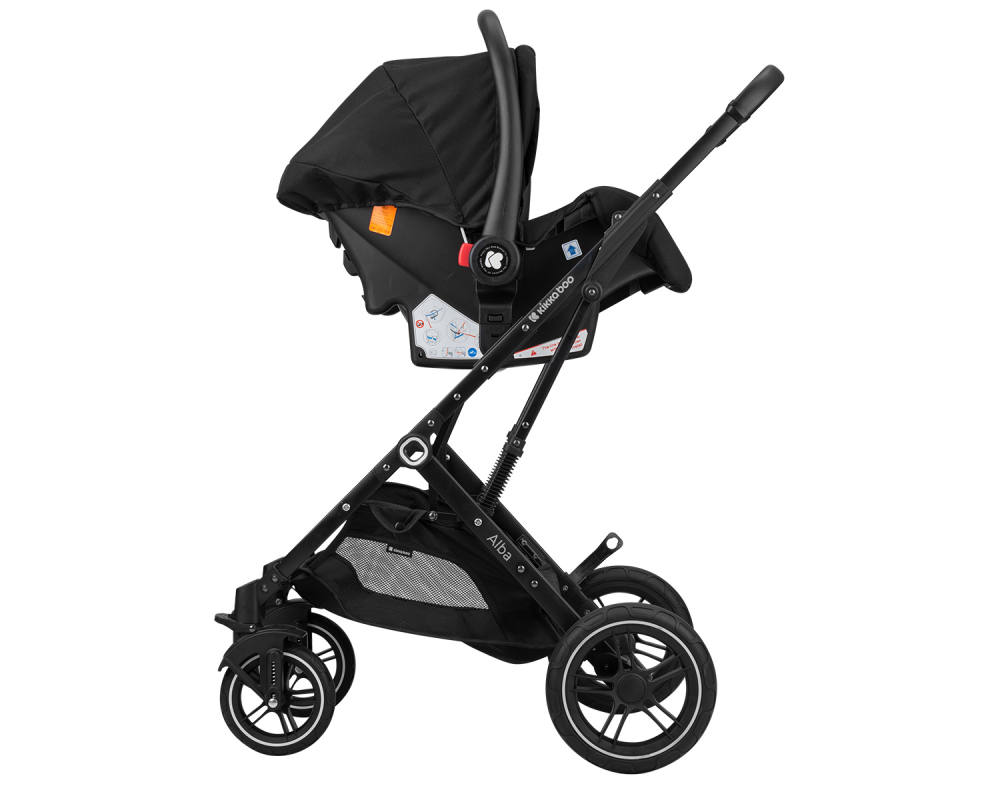 Carucior Transformabil 3 in 1 KikkaBoo Alba Pink - imagine 6