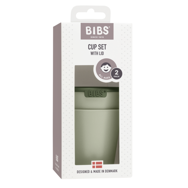 Set 2 Pahare Bibs Sage | Antrenament Masticatie