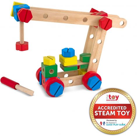 Set Construit Lemn Melissa&Doug - Abilități - imagine 8