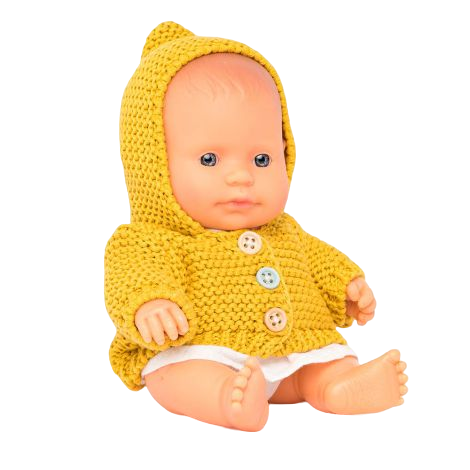 Păpușă Bebeluș Educativă Miniland, 21 cm