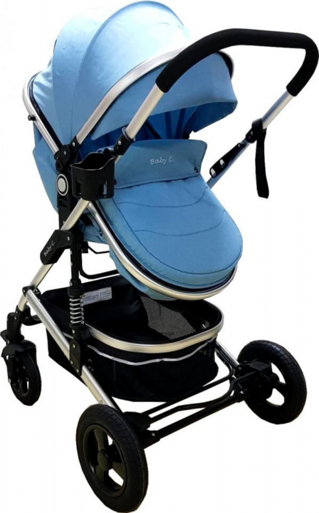 Carucior Baby Care 3in1 PRO 531 Albastru - imagine 3