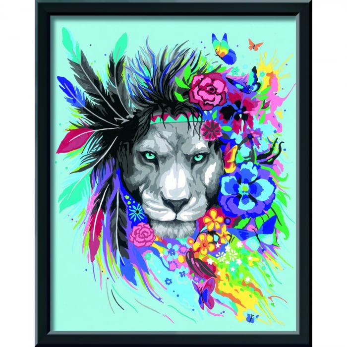 Creart Leu Colorat Ravensburger - Set Pictură