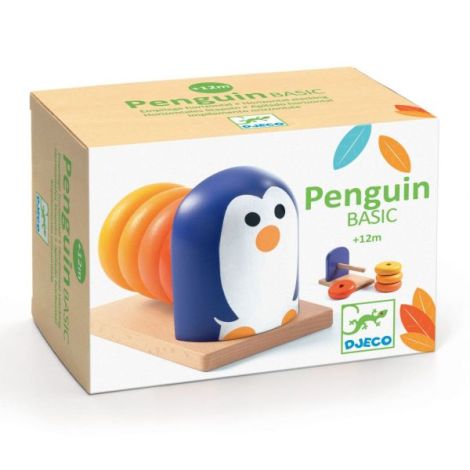 Joc Educativ PenguinBasic Djeco | Indemanare din Lemn
