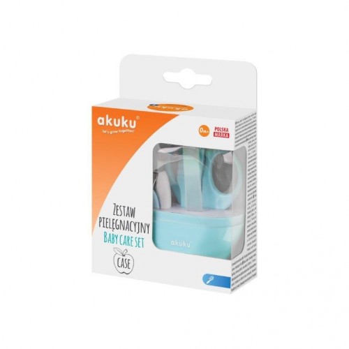 Kit Manichiură Bebeluși Akuku Blue, Formă Măr - imagine 3
