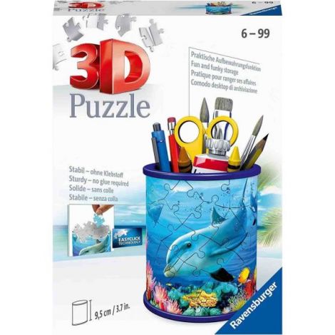 Puzzle 3D Delfin Suport Pixuri Ravensburger - imagine 2