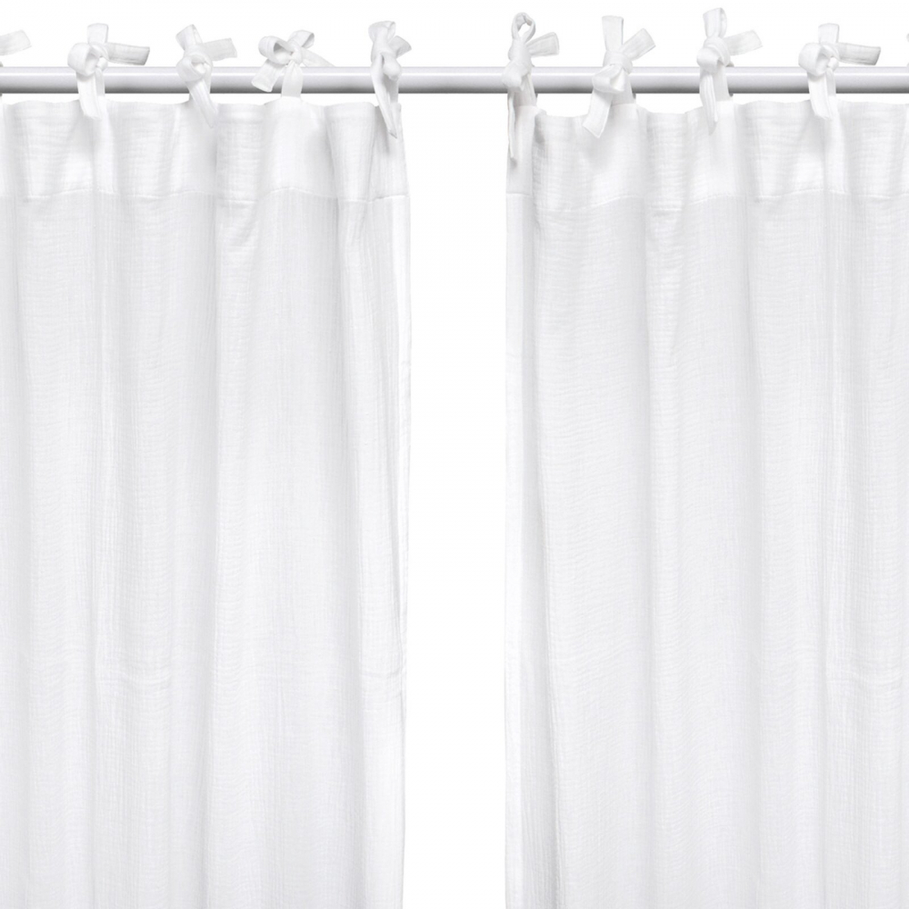 Set Draperii Little Amy | Muselină Organică Moale - imagine 2