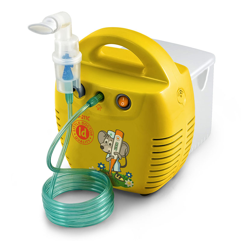 Aparat aerosoli Little Doctor LD 211 C, compresor, galben - imagine 2