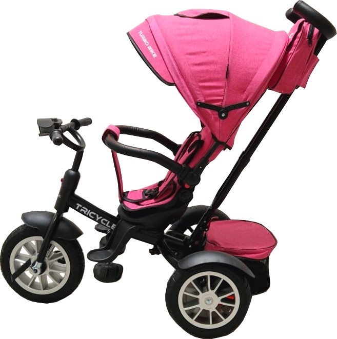 Baby Care Turbo Bike Tricicleta Roz Multifuncțională - imagine 2