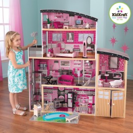 Casuta pentru papusi Sparkle Kidkraft, 4 Nivele - imagine 3