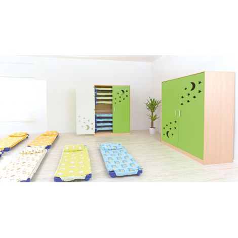 Dulap Paturi Stivuibile Moje Bambino, Verde - imagine 10