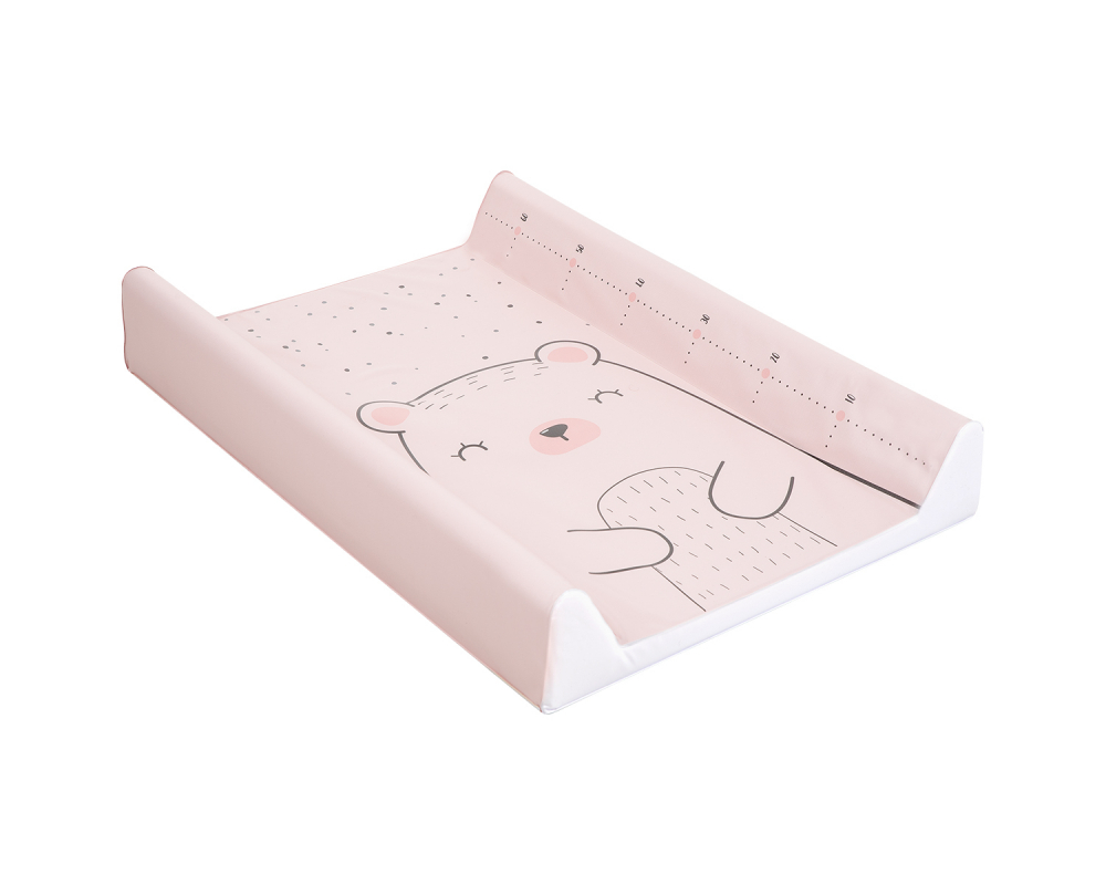 Saltea infășat KikkaBoo Soft, Bear with me Pink, 70x50cm