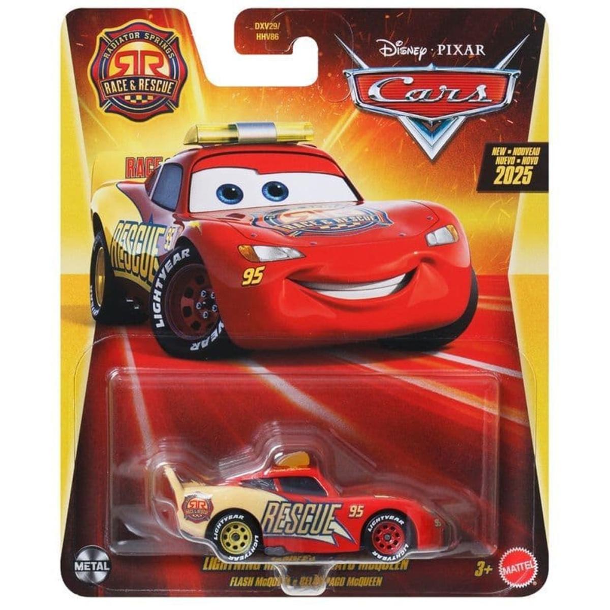 Masinuta Metal Disney Cars Lightning McQueen Race&Rescue