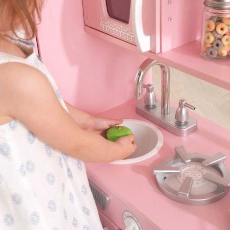 Bucătărie de Joacă Kidkraft Vintage Roze din Lemn - imagine 4