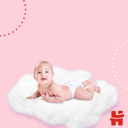 Huggies Little Movers Girl, 6-11kg, 116 buc - imagine 5