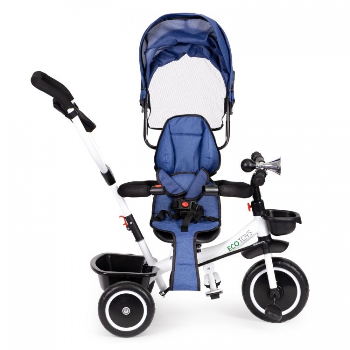 Tricicleta Ecotoys Albastru, 6 Luni+ | Siguranta Si Confort - imagine 7