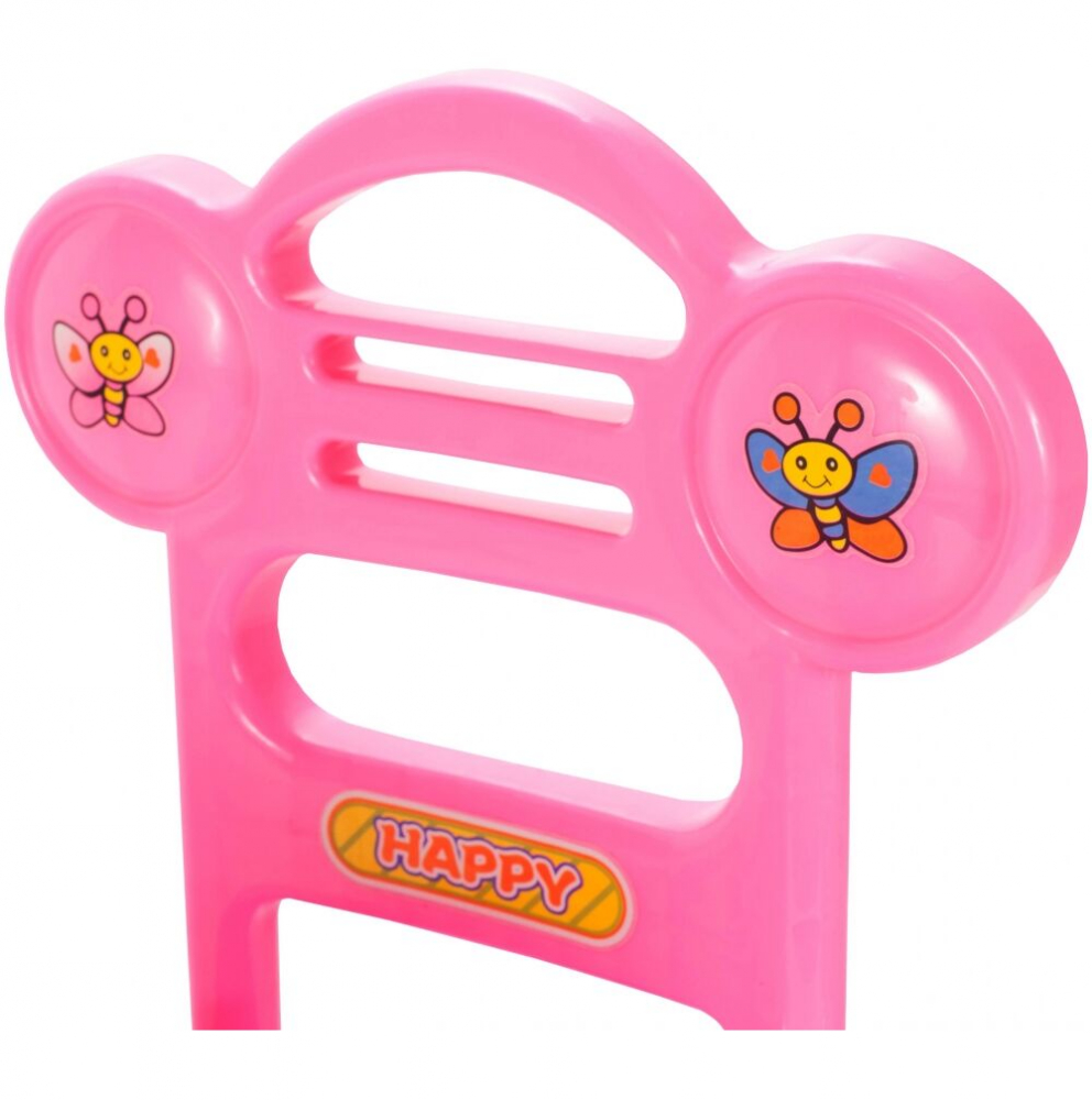 Mașinuță Ride-On Malplay Pink Butterfly, 17 Melodii - imagine 2