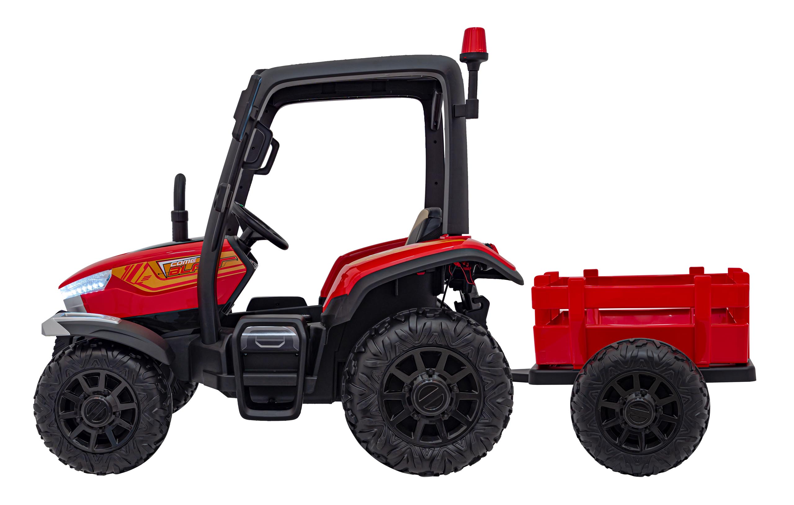 Tractor Electric BLAST Z 24V cu Remorca Rosu - Autokids - imagine 5