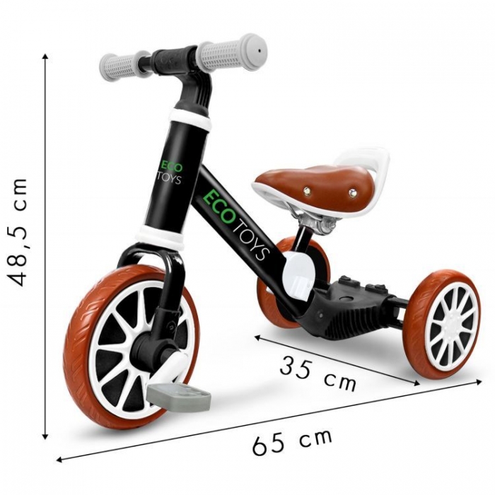 Tricicleta 3 in 1 Ecotoys, Transformabilă - imagine 3