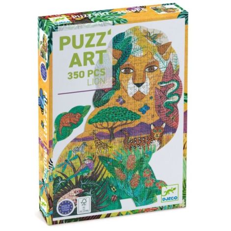 Puzzle Djeco Puzz'Art Leu 350 piese - format inovator