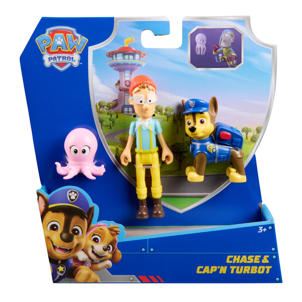 Set 2 Figurine Paw Patrol Chase și Capitanul Turbot