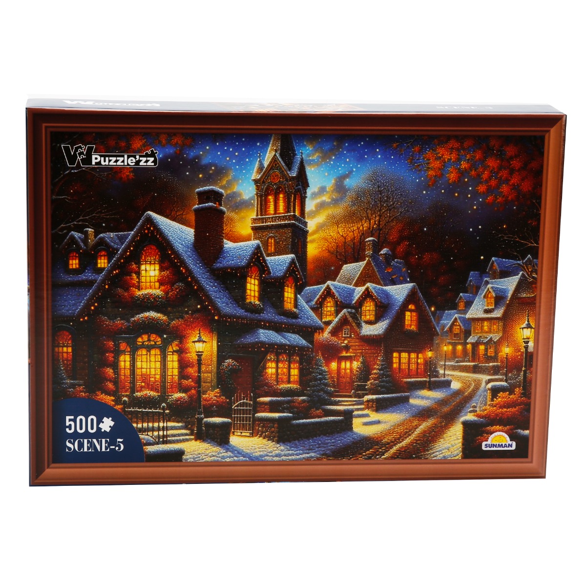 Puzzle Witty Scena Iarnă 500 piese - Distracție și Relaxare