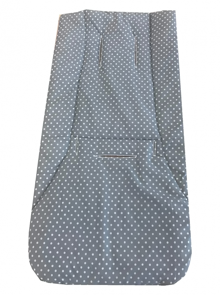 Husa Bumbac Carucior Buline Gri | Deseda