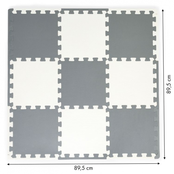 Salteluta Puzzle Ecotoys, 9 Elemente, Gri - imagine 4