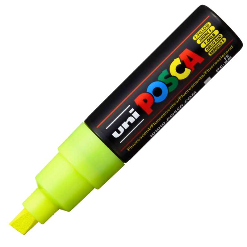 Marker Posca PC-8K 8mm Galben Fluorescent