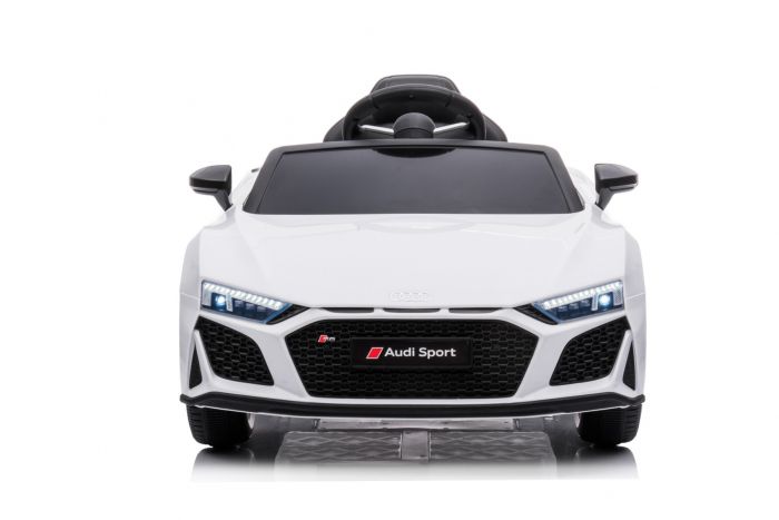 Mașinuță Audi R8 Spyder Electrică Albă pentru Copii - imagine 3