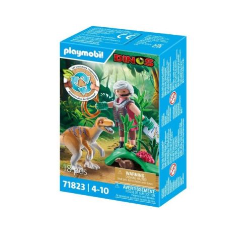 Playmobil Velociraptor si Cercetator - Aventura Preistorica - imagine 3